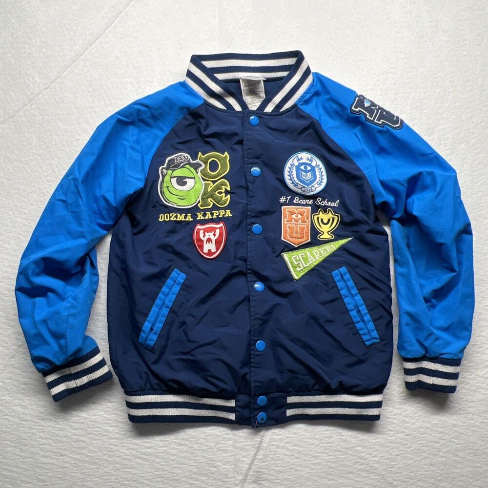 Vintage Disney Store Monsters University Oozma Kappa Varsity Jacket - Kids 7/8